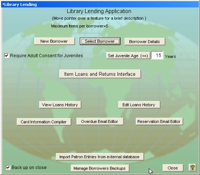Use the wide range of lending and tracking features to create and maintain a professional lending library